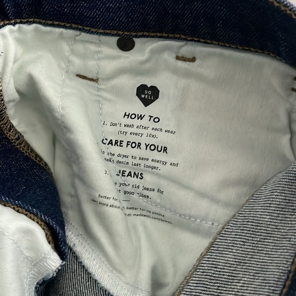 Madewell 9" Mid-Rise Skinny Jeans in TENCEL Stretch Dark Wash Size 29 - Picture 9 of 9